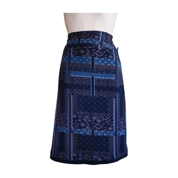 Tom Tailor sötétkék mintás szoknya 