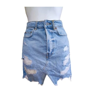 Bershka világoskék farmer szoknya (méret: 34)