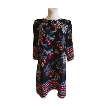 Shein fekete mintás női ruha