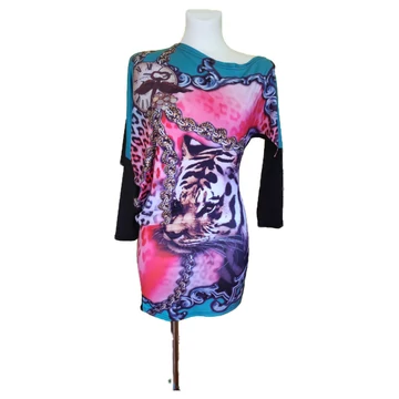Cavello színes tigrismintás női ruha (méret: M/L)