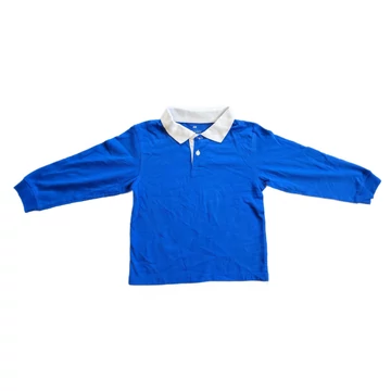 H&M kék galléros kisfiú hosszú ujjú felső