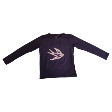 Name It sötétkék fecske mintás lány hosszú ujjú felső (méret: 134/140)