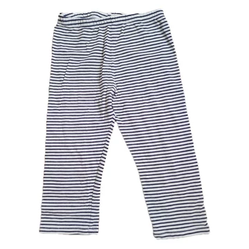 H&M fekete-fehér csíkos 3/4-es lány leggings (méret: 140)