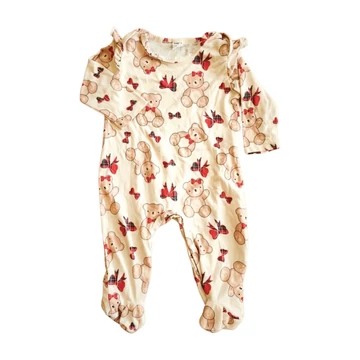 Shein bézs macis baba rugdalózó (méret: 74)