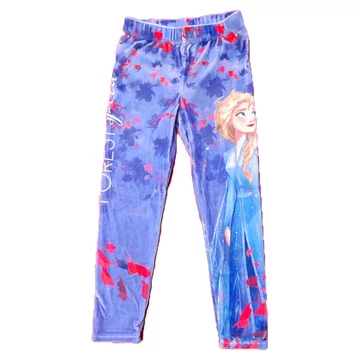 Disney kék Jégvarázs mintájú kislány leggings