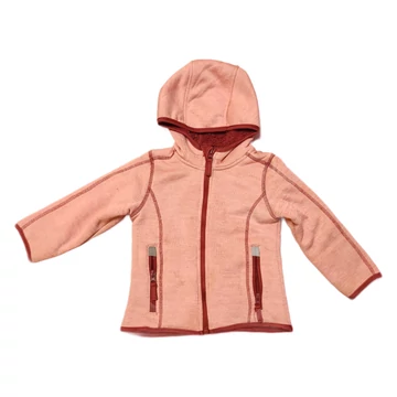 Kiki & Koko rózsaszín cipzáras vastag kislány pulóver (méret: 92)