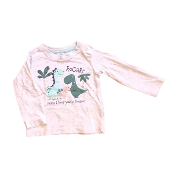 Dopodopo szürke dínós hosszú ujjú felső