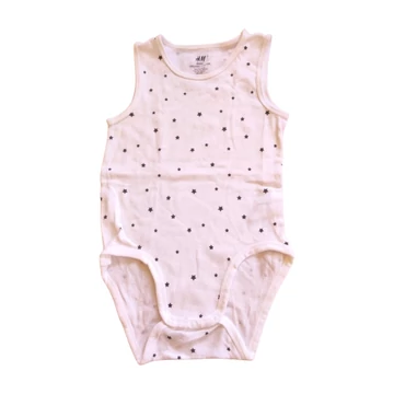 H&M fehér ujjatlan body (méret: 98)