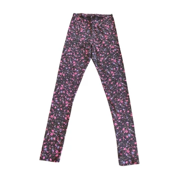 Name it sötétkék virágmintás lány leggings
