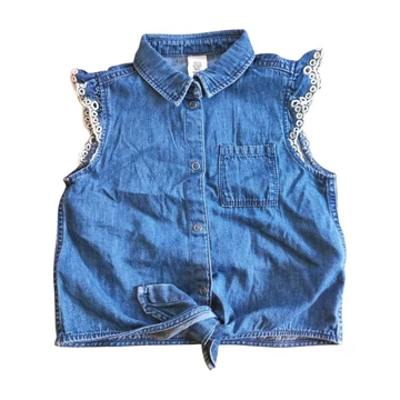 H&amp;amp;M kék kislány farmer blúz 