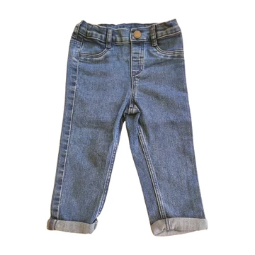 H&M sötétkék baba farmernadrág (méret: 86)