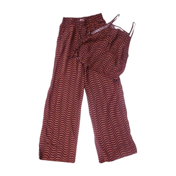H&M barna csíkos lány nyári együttes (méret: 158)