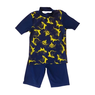 Kiki & Koko sötétkék cápás fiú fürdőruha együttes (méret: 134/140)