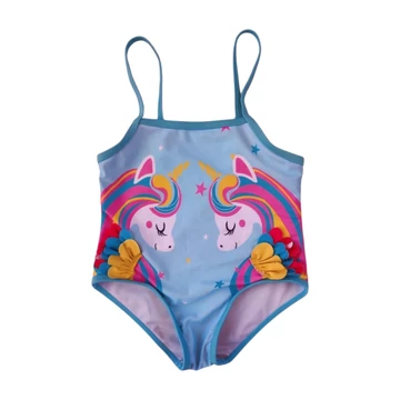 Shein rózsaszín unikornisos kislány fürdőruha (méret: 98)
