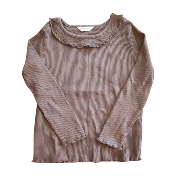 C&amp;amp;A szürke bordázott kislány hosszú ujjú felső