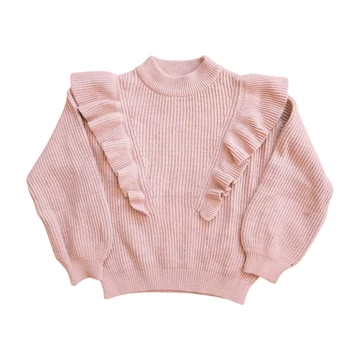 C&amp;amp;A rózsaszín kötött kislány pulóver