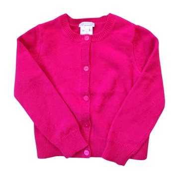 Jacardi rózsaszín kislány gyapjú kardigán