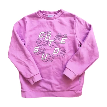 Jacardi lila lány pulóver (méret: 152)