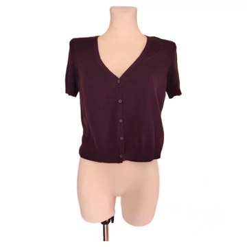 Esprit lila rövid ujjú kardigán