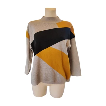 Armedangels szürke mintás női pulóver