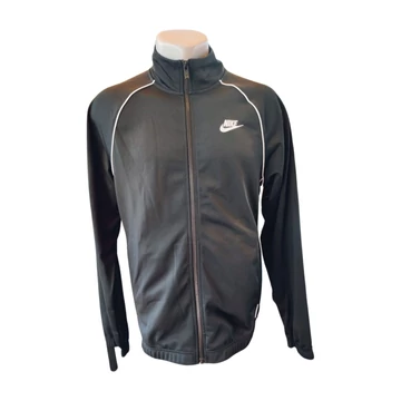 Nike fekete cipzáras férfi sport pulóver