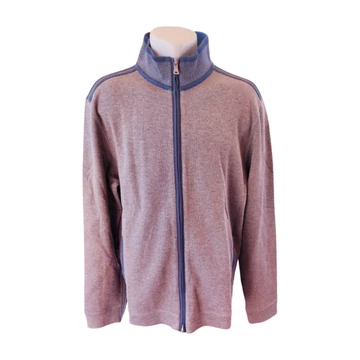 Hugo Boss szürke cipzáras férfi pulóver