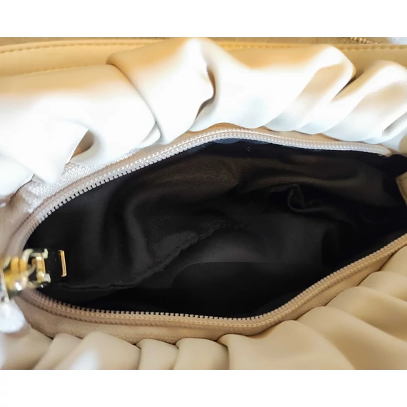 Bézs színű buggyos női táska