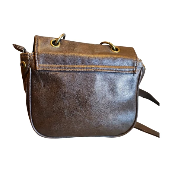 New Bags barna bőrhatású válltáska