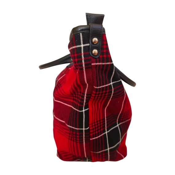 Takko piros skót kockás táska