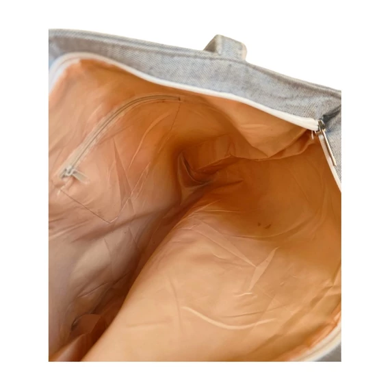 Szürke mintás szövet táska