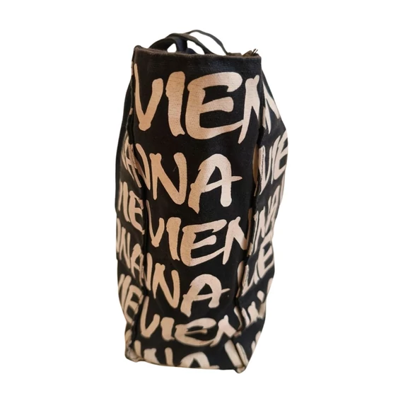 Vienna fekete vászontáska