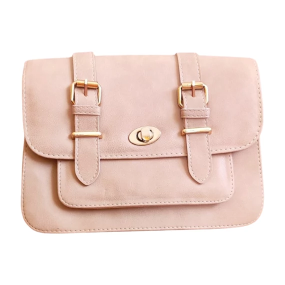 Bézs színű női válltáska