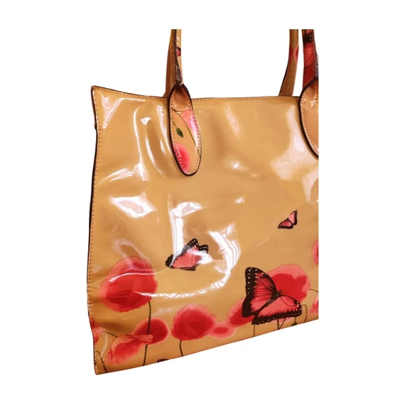 Marina Galanti bézs lakk női táska