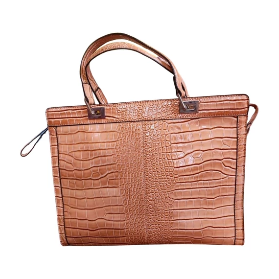 Bézs bőrhatású női táska