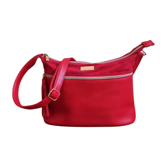 Carla Faustini piros női válltáska
