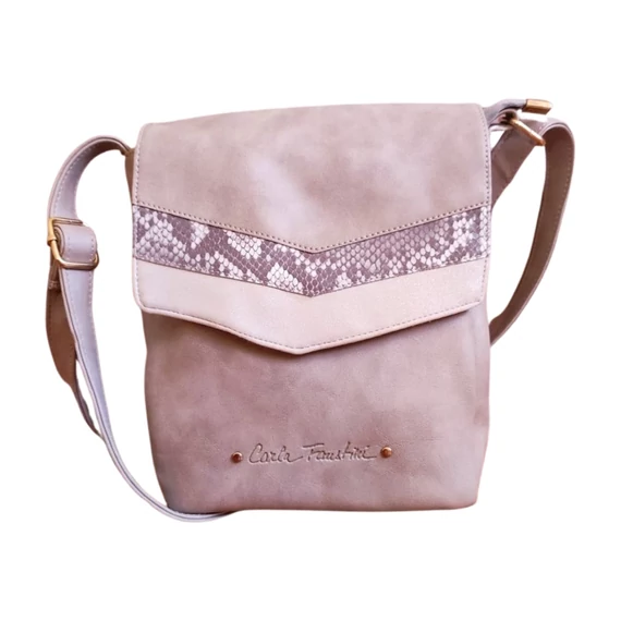 Carla Faustini szürke női válltáska