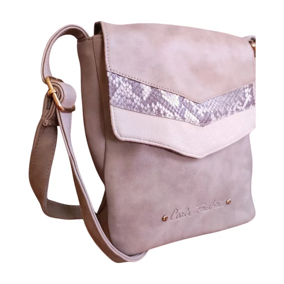 Carla Faustini szürke női válltáska