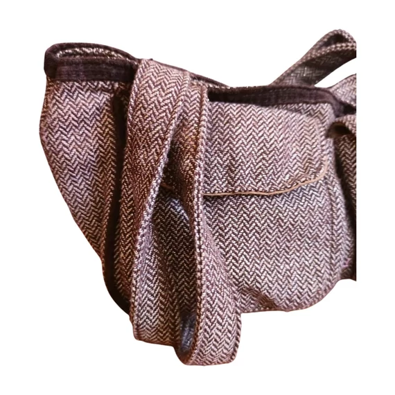 Barna szövet női kézitáska