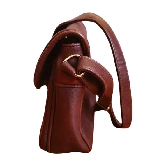 Marzia barna bőr női válltáska