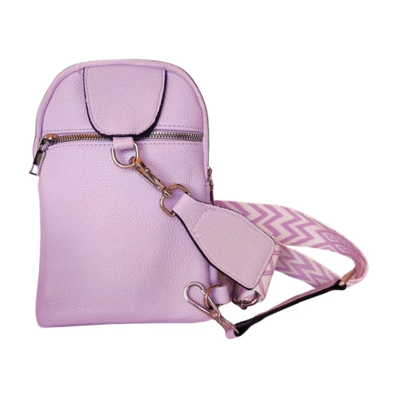Lila kisméretű crossbody táska