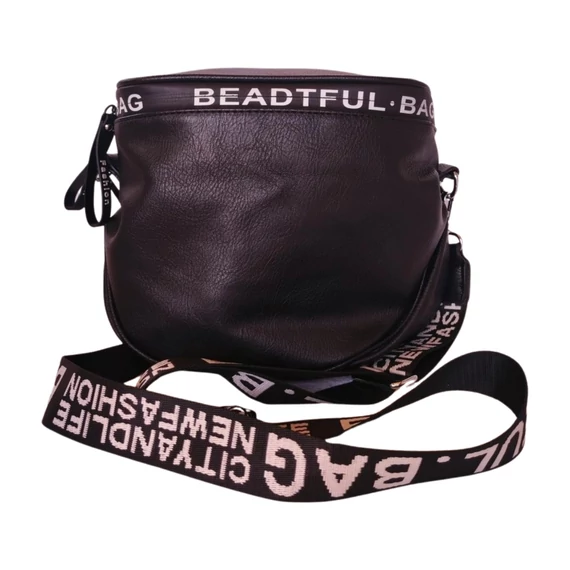 Beadtful Bag fekete crossbody táska