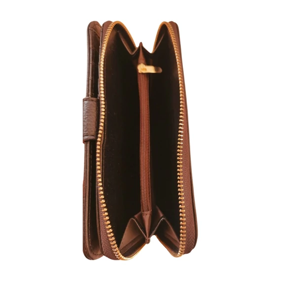 Fekete műbőr pénztárca