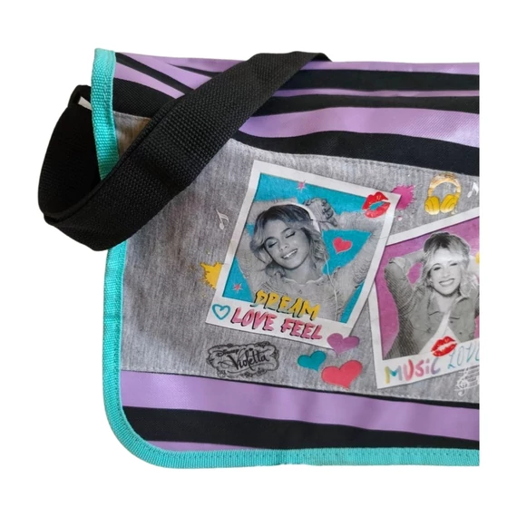 Disney Violetta fekete és lila válltáska