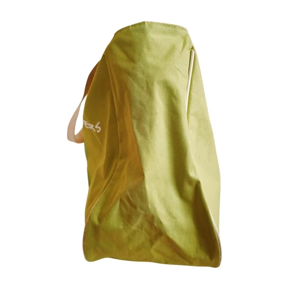 Zöld virágmintás nagyméretű strandtáska