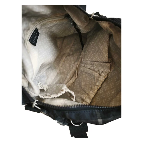 Kipling szürke kockás válltáska