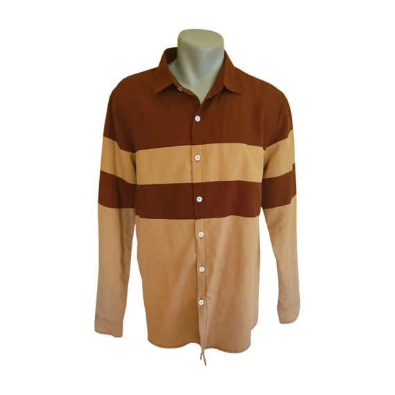 Shein barna férfi ing 