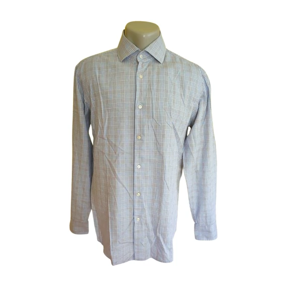 Hugo Boss világoskék kockás férfi ing