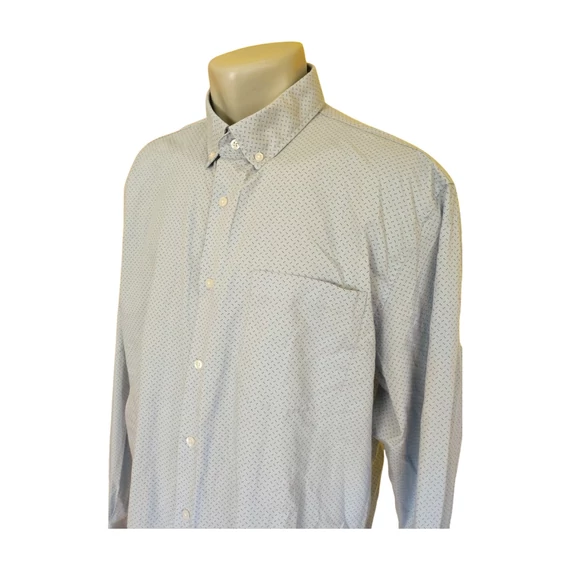 C&A világoskék apró mintás férfi ing (méret: XL)