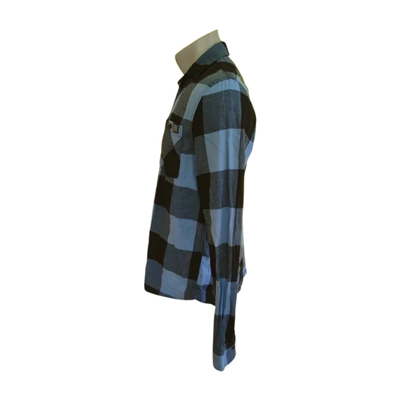 H&M kék kockás férfi ing (méret: XS/164)