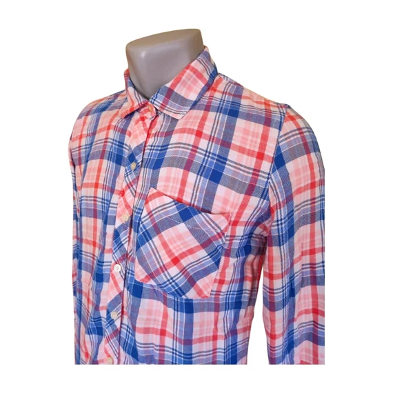 Gap rózsaszín és kék kockás férfi ing (méret: S)